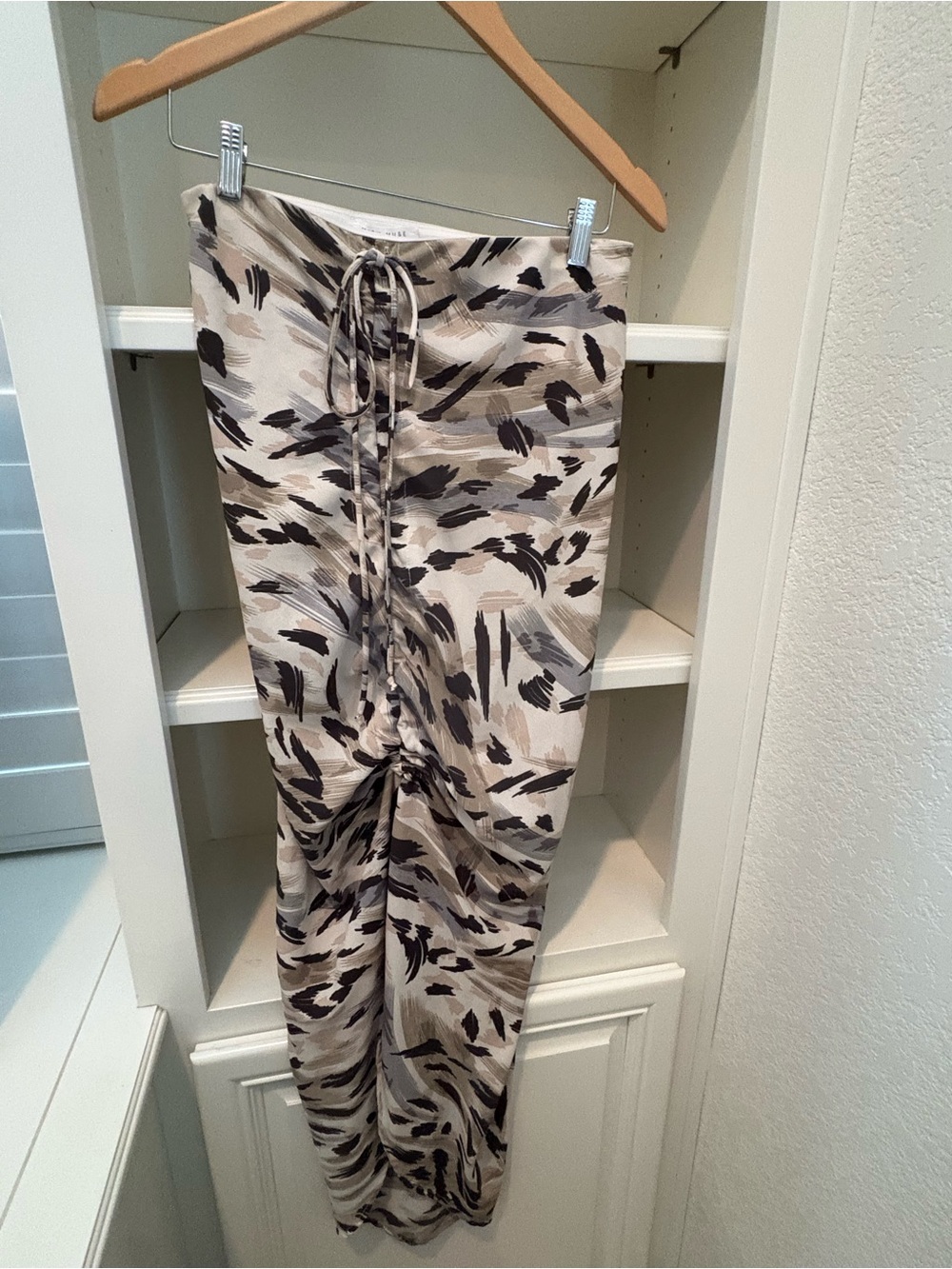 Miou Muse Printed Ruching Skirt Size m